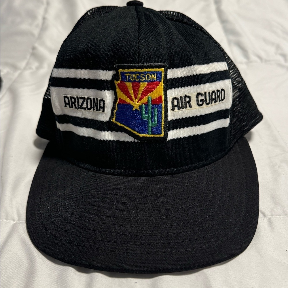 Arizona Air Guard Tucson SnapBack Vintage Mesh Trucker Baseball Hat Grandpa AJD